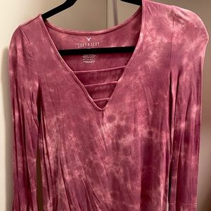 american eagle soft and sexy long sleeve tee, size extra small
